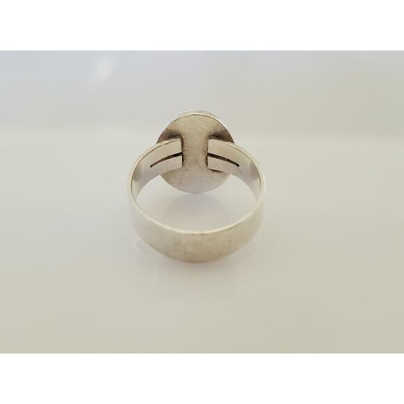 Vintage Sterling Silver Lapis Lazuli Pinky Ring - Picture 3 of 8